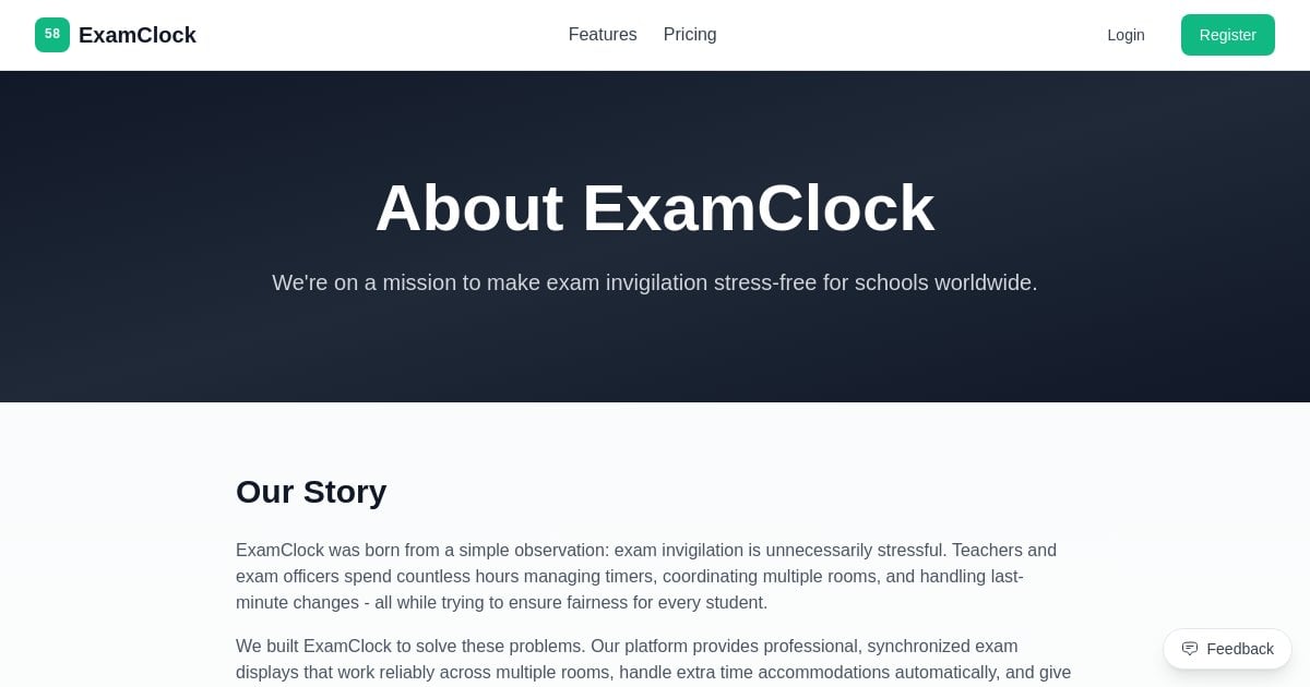 About Us - ExamClock | Exam Display Software for Schools