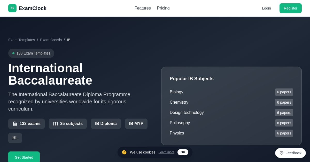 IB Exam Templates - International Baccalaureate | ExamClock