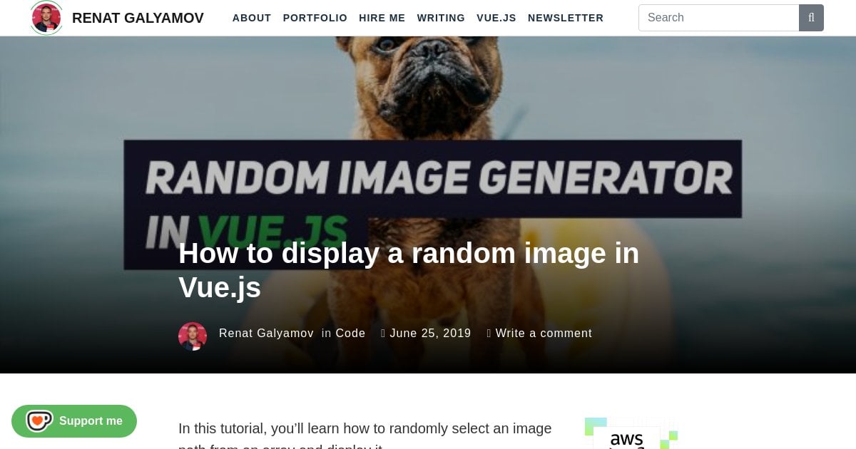 How to display a random image in Vue.js – Renat Galyamov